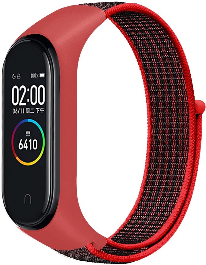 Eternico Airy na Xiaomi Mi band 5/6/7 Carmine Red