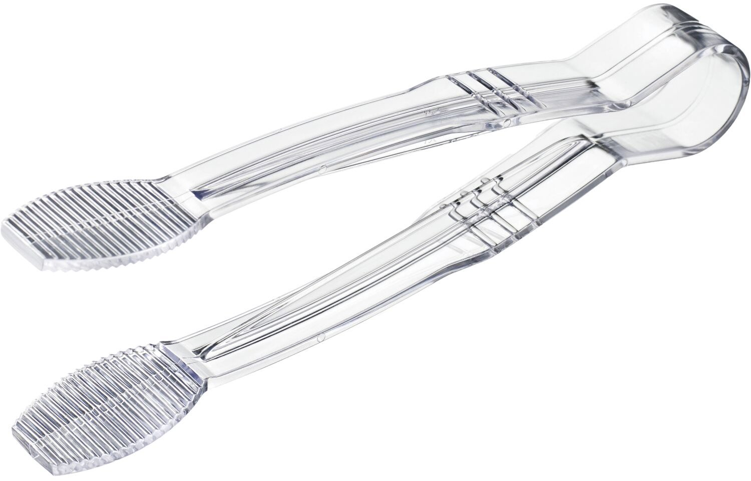 ARAVEN Bufetové kliešte ploché, polykarbonát 230 mm, transparentný