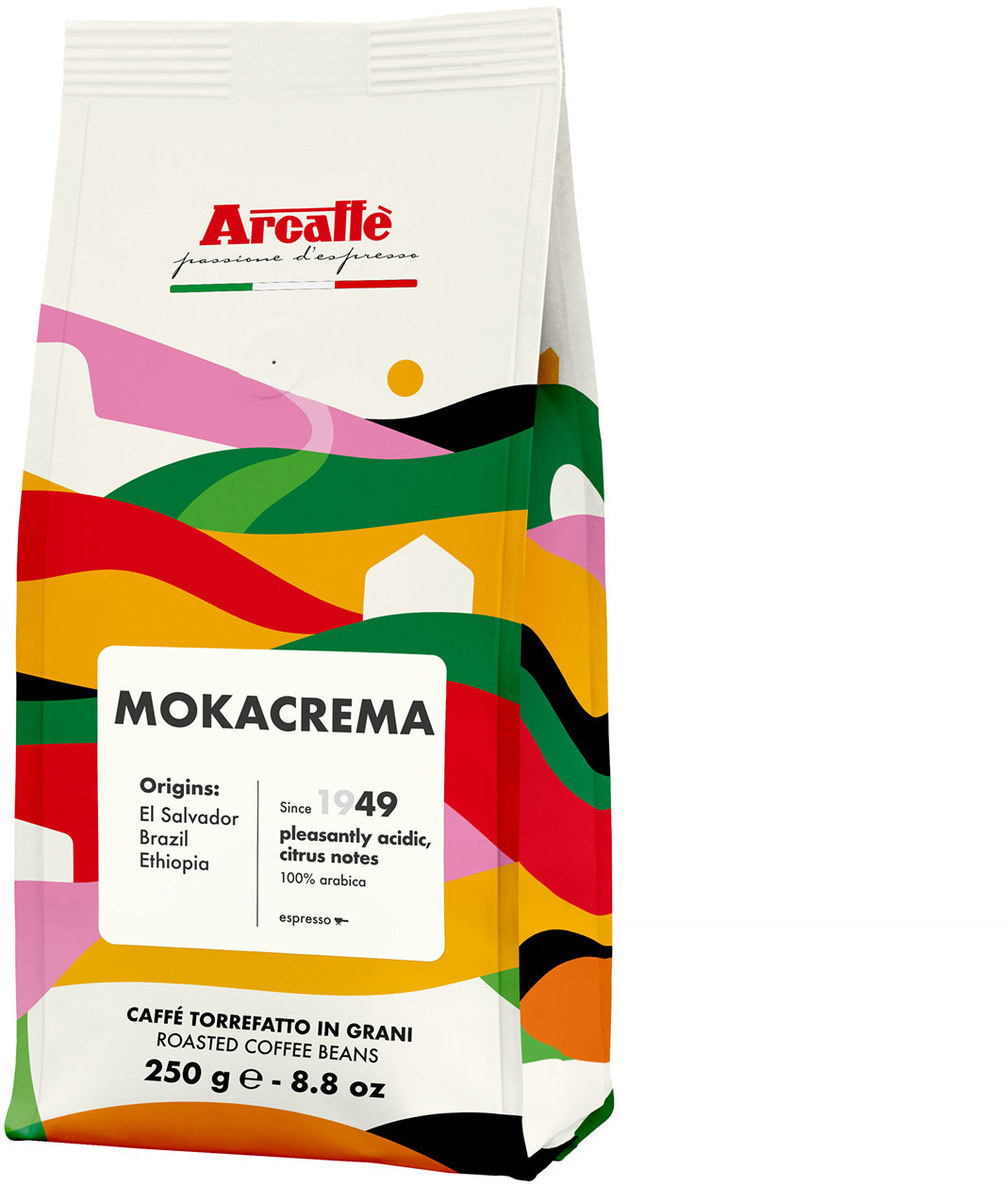 Arcaffe Mokacrema Espresso, zrnková, 250 g