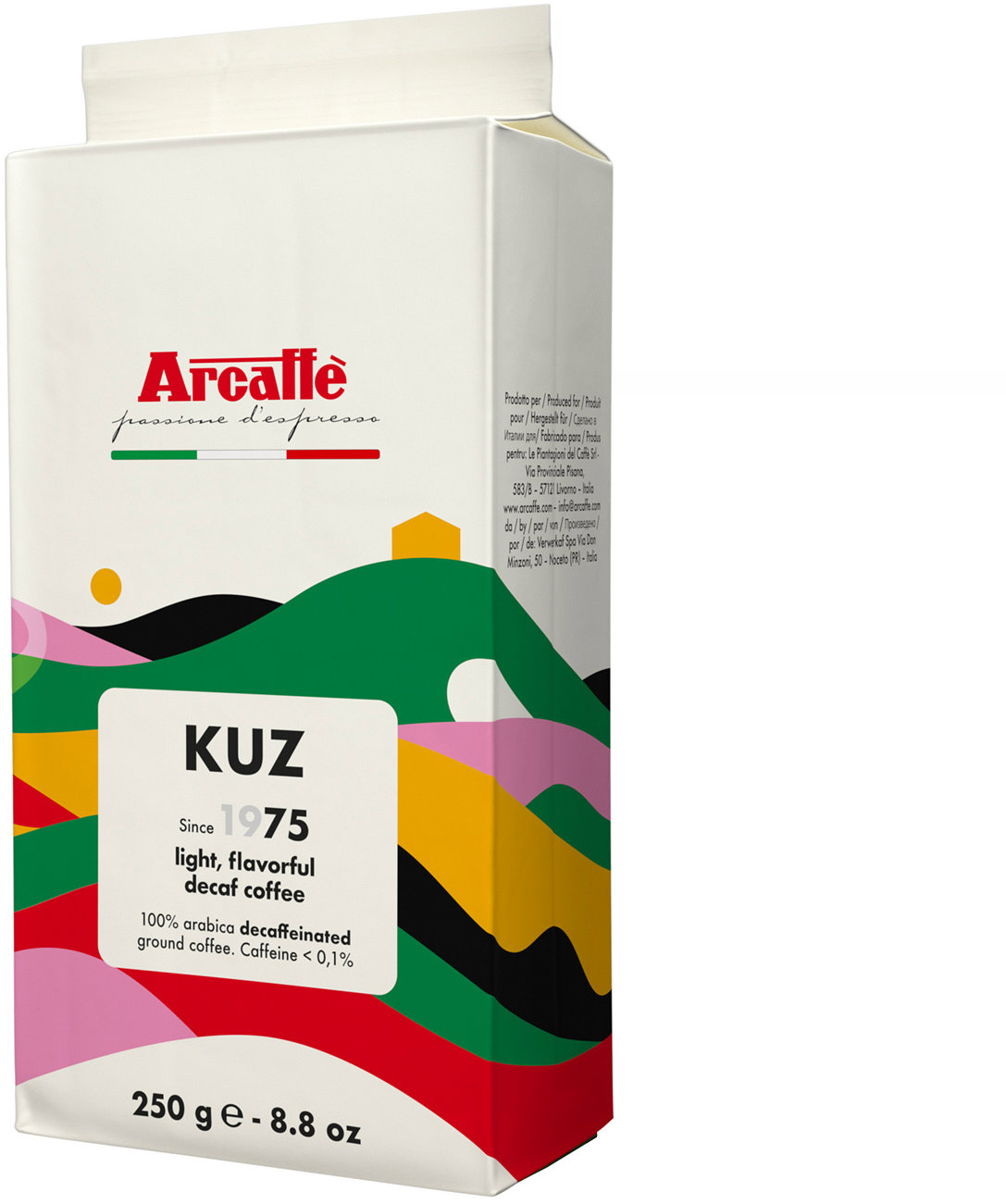 Arcaffe, bezkofeínová, mletá, 250 g