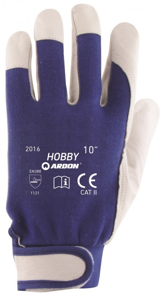Ardon Rukavice HOBBY MODRÉ, veľ. 10