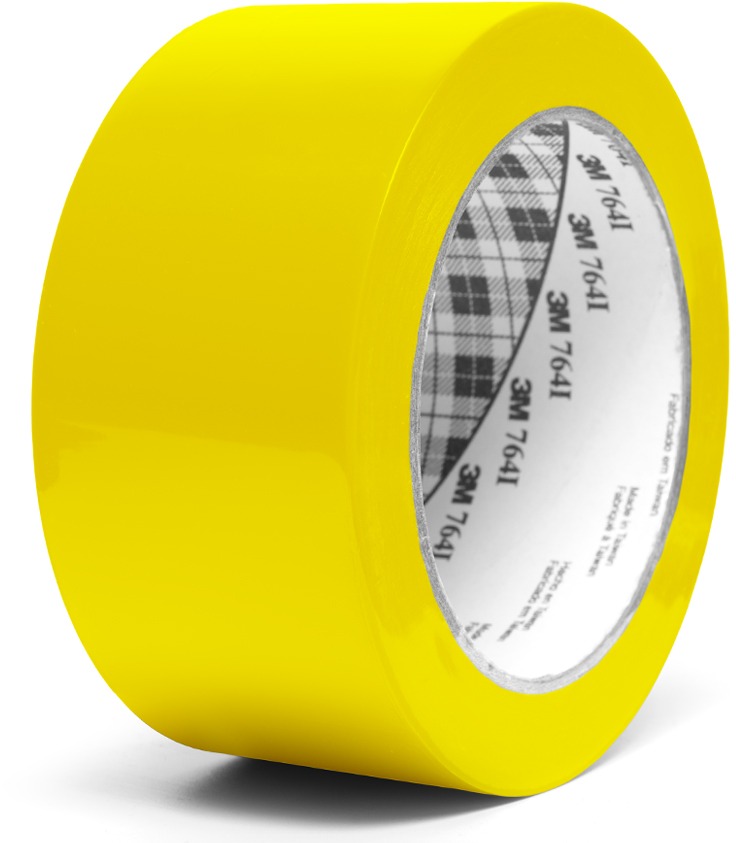 3M™ univerzálna označovacia PVC lepiaca páska 764i, žltá, 50 mm × 33 m