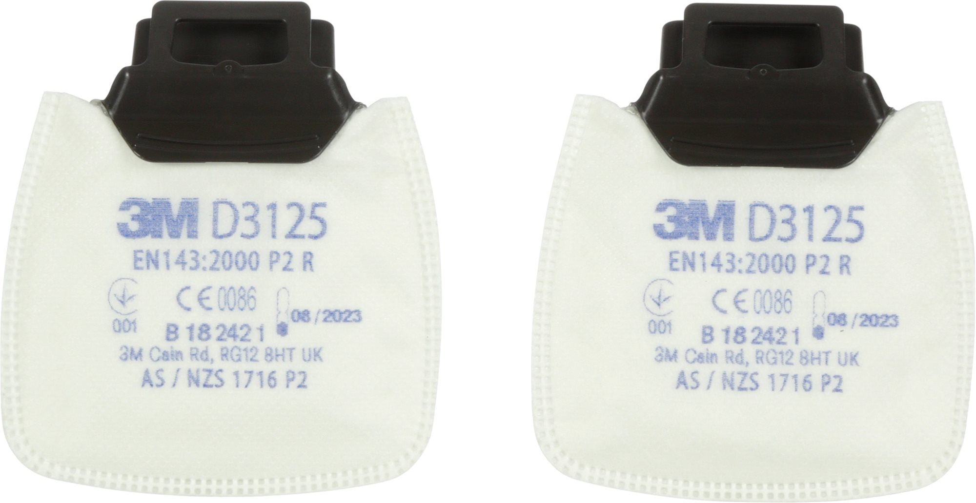 3M Secure Click D3125 Časticový filter P2 R – balenie 2 ks