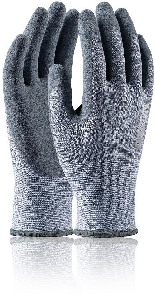 ARDON NATURE TOUCH 07/S Máčané rukavice, s predajnou etiketou, melange sivé