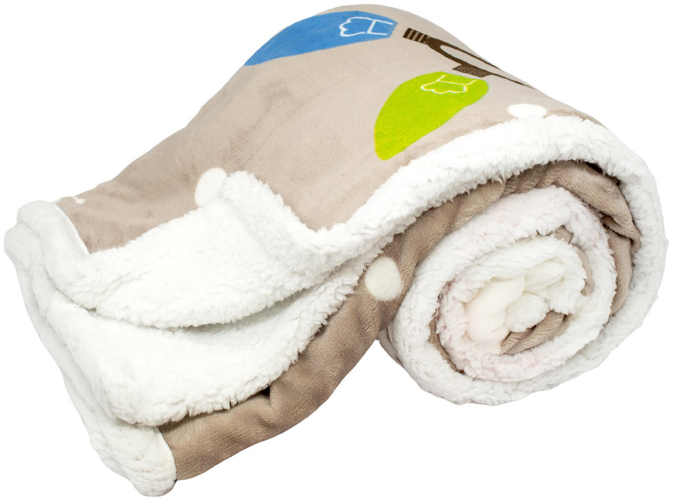 ARÔME HOME Mikroflanelová deka s baránkom, 150 × 200 cm, Winter Glow hnedá