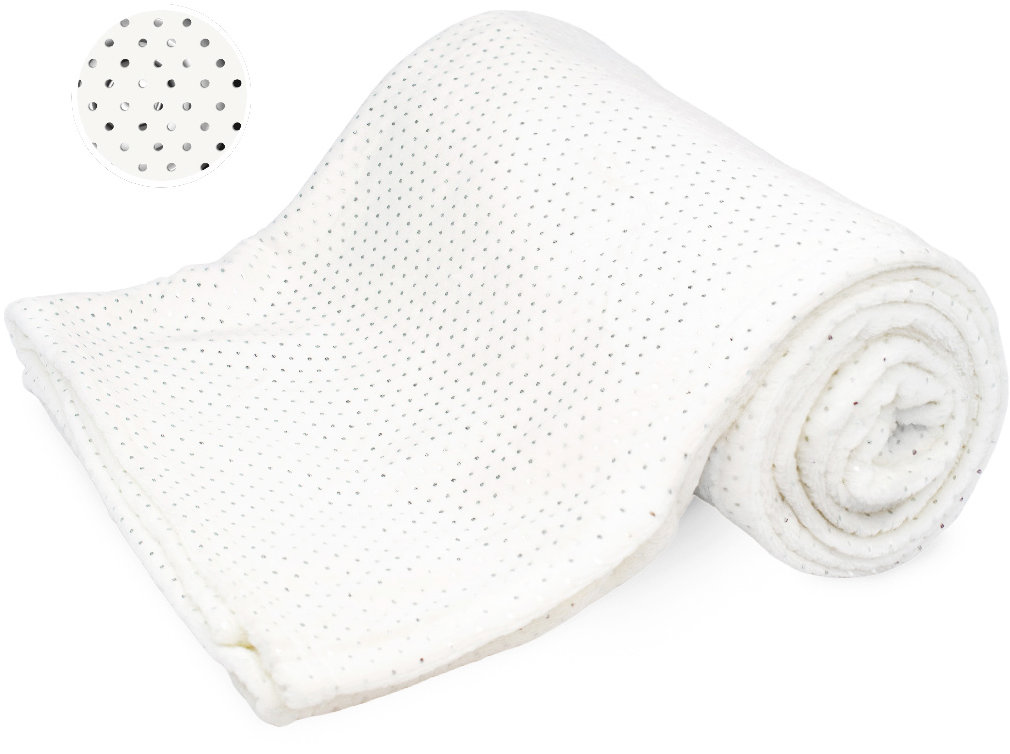 ARÔME HOME Mikroflanelová deka, Silver biela