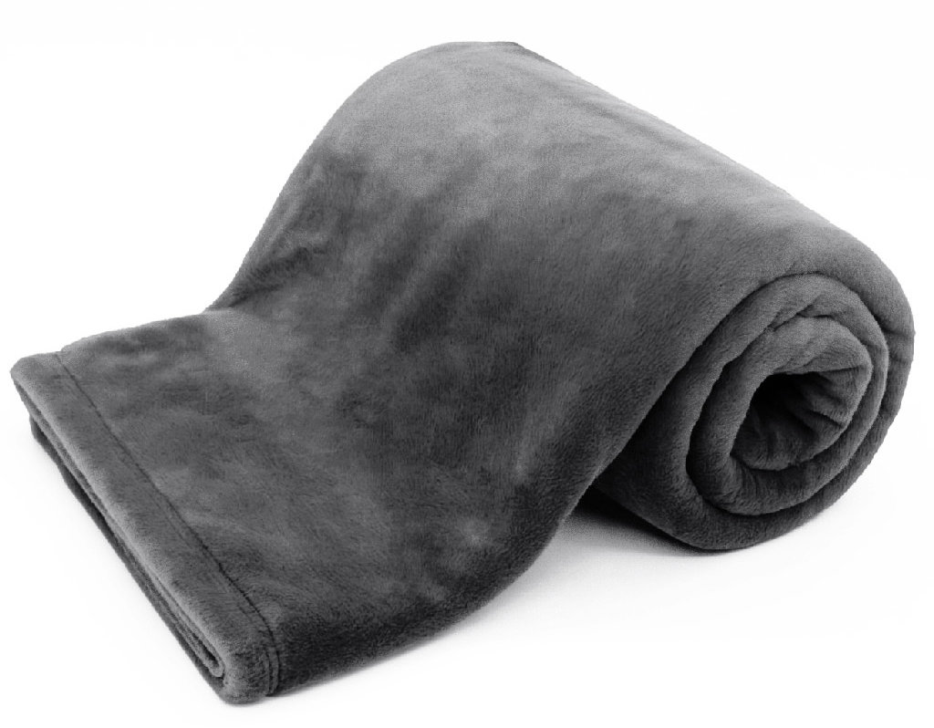 ARÔME HOME Luxusná deka s flanelovou podšívkou, Softique čierna