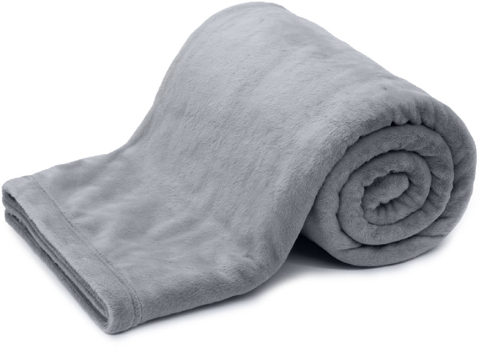 ARÔME HOME Luxusná deka so zamatovou podšívkou, Essential sivá