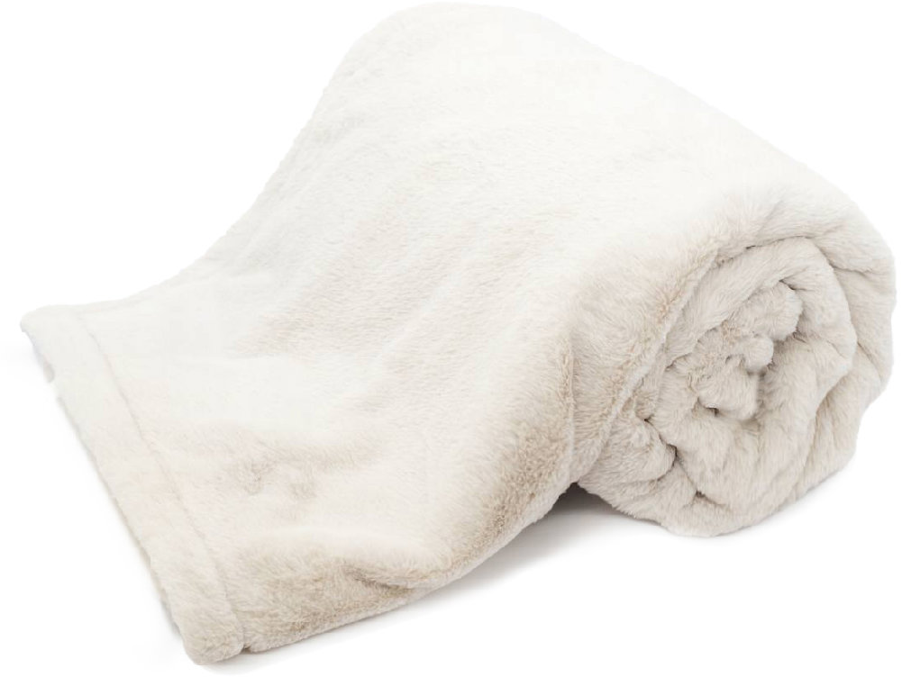 ARÔME HOME Luxusná deka so zamatovou podšívkou, Essential biela