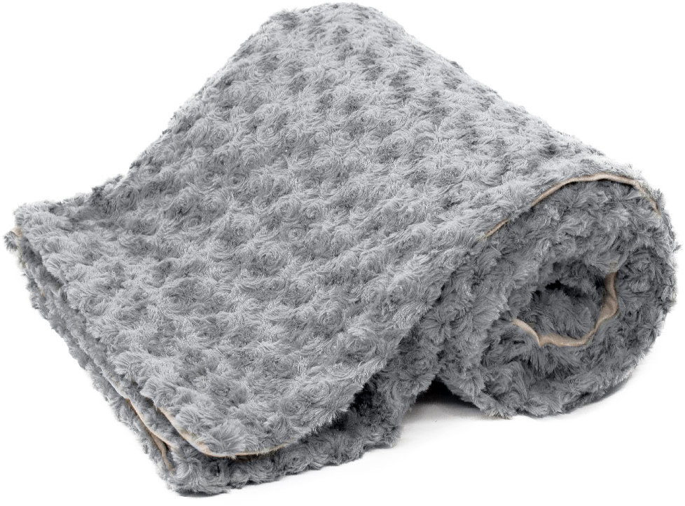 ARÔME HOME Luxusná deka so zamatovou podšívkou, Spiral tmavo sivá