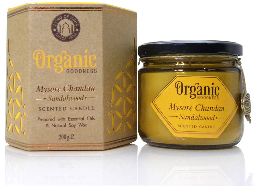 Song of India Organic Goodness Sviečka Mysore Chandan Sandalwood, 200 g
