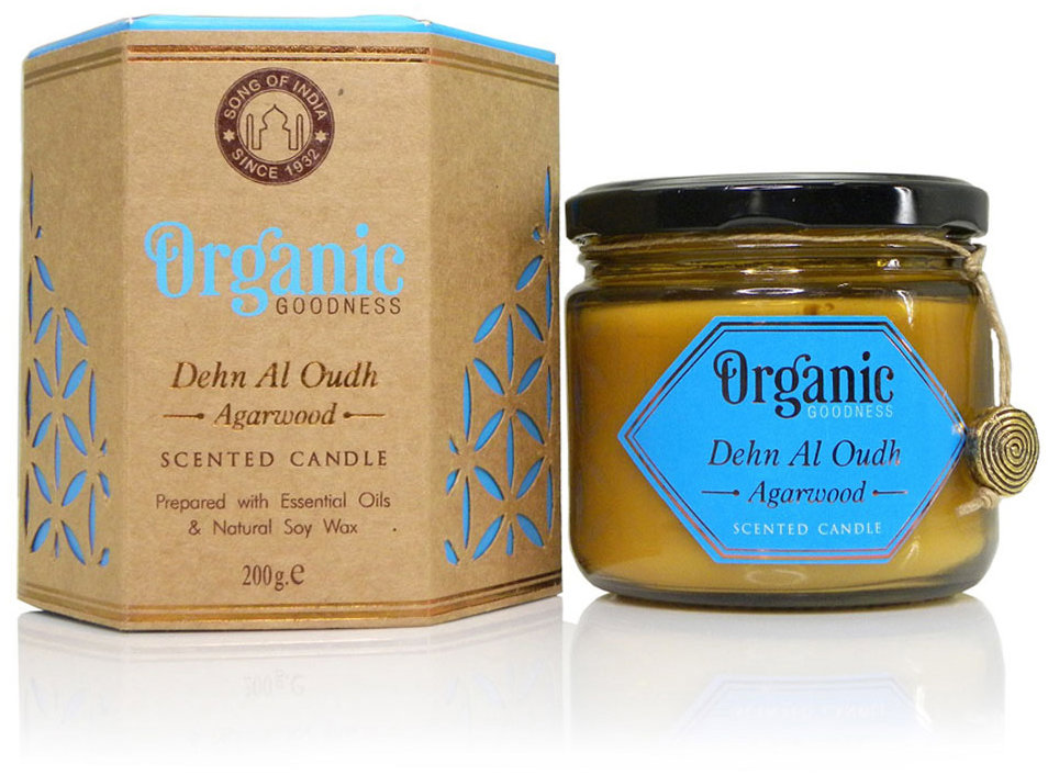 Song of India Organic Goodness Sviečka Dehn Al Oudh Agarwood, 200 g