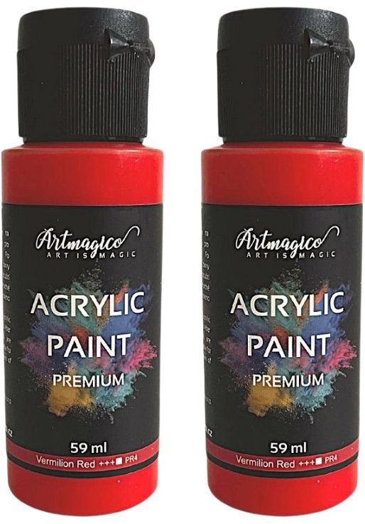 Artmagico Premium 59 ml, Vermillion Red, balenie 2 ks