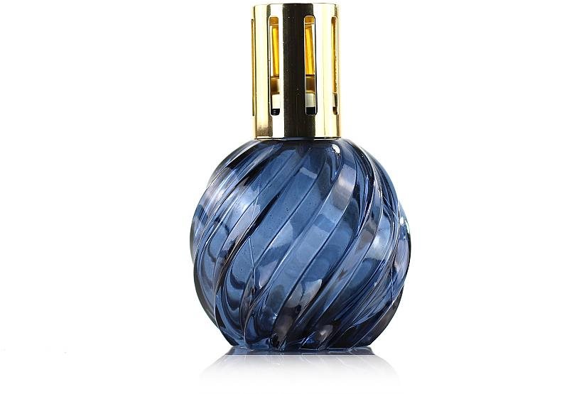 Ashleigh & Burwood Veľká katalytická lampa SPIRAL BLUE sklenená modrá