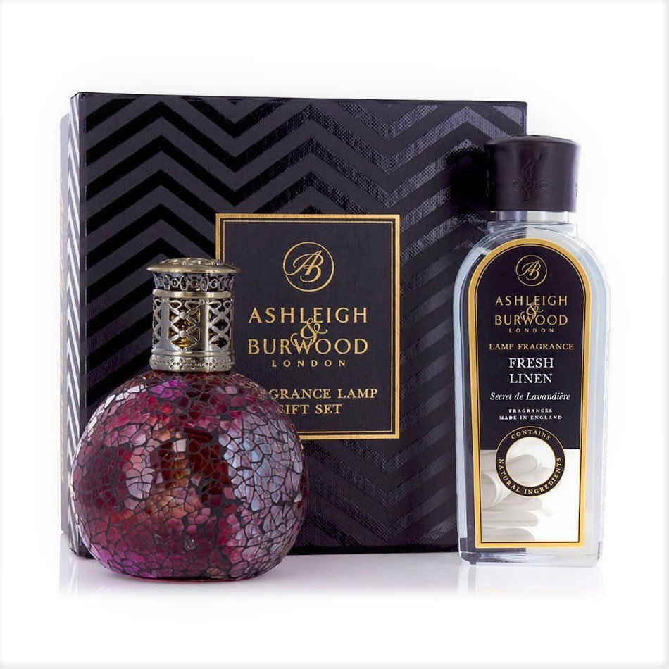 Ashleigh & Burwood Malá katalytická lampa ROSE BUD s vůní FRESH LINEN 250 ml