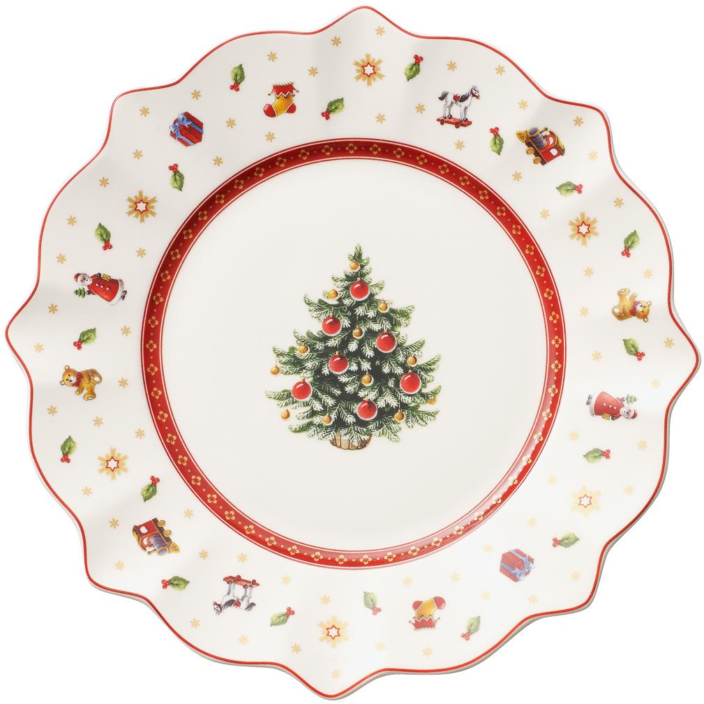 Villeroy & Boch Vianočný dezertný tanier Toy´s delight, biely