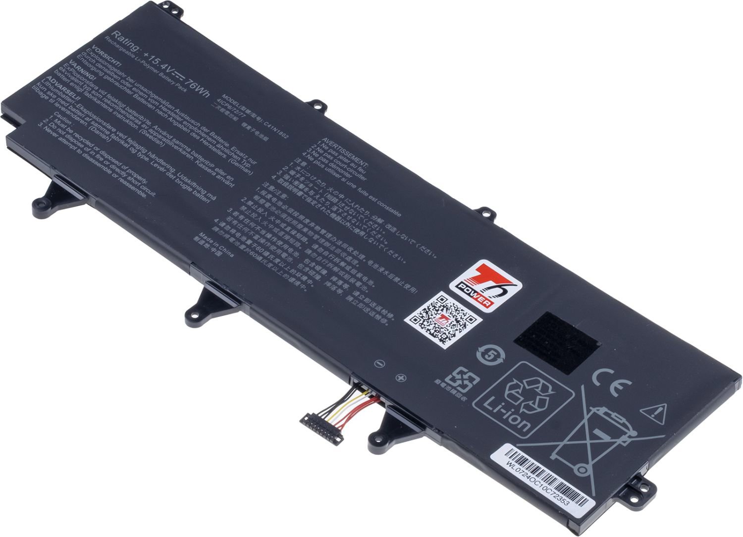 T6 Power pre Asus ROG Zephyrus GX701, 4 940 mAh, 76 Wh, 4-článková, Li-poly