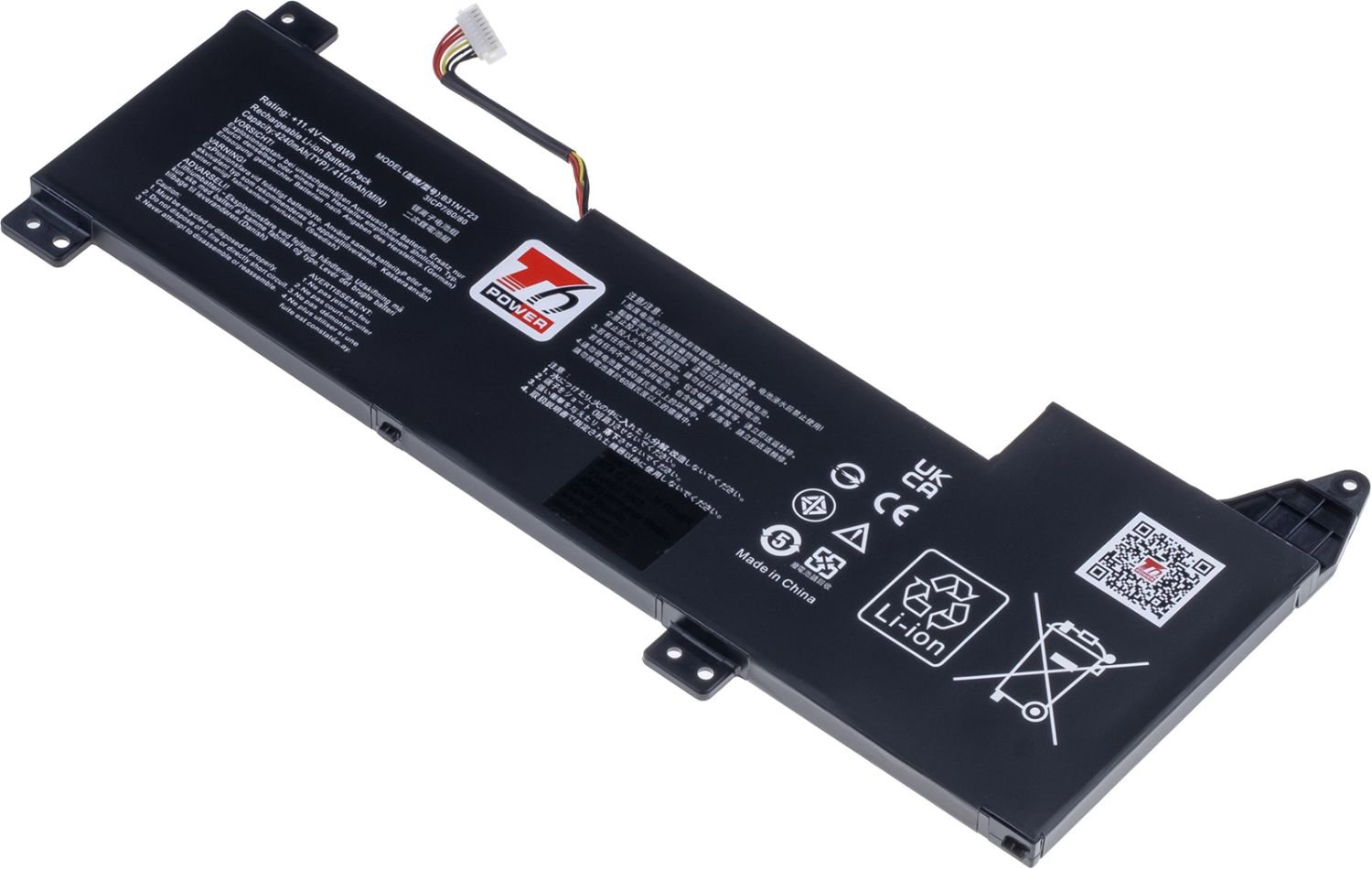 T6 Power pre Asus X570UD, F570UD, K570UD, 4240 mAh, 48 Wh, 3-článková, Li-pol
