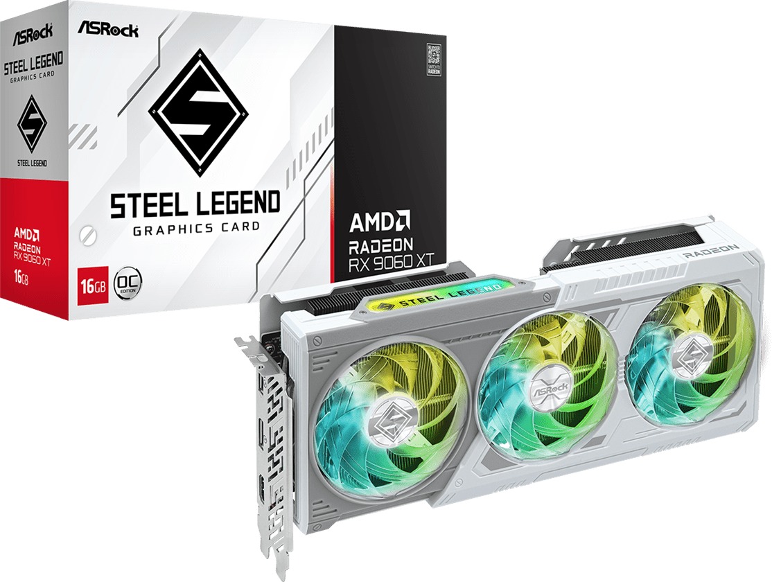 ASROCK Radeon RX 9060 XT Steel Legend 16 GB OC