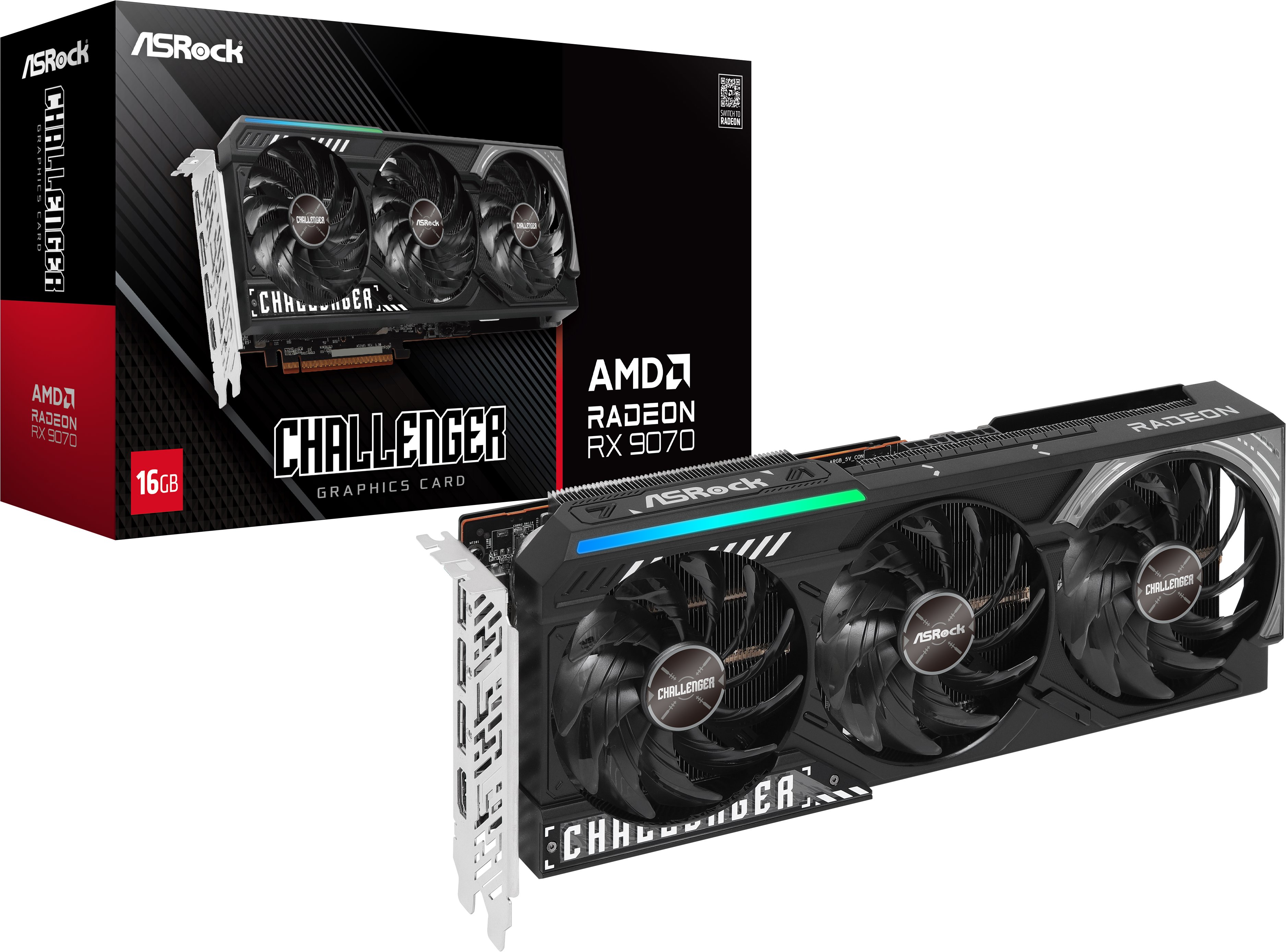 ASROCK Radeon RX 9070 Challenger 16G