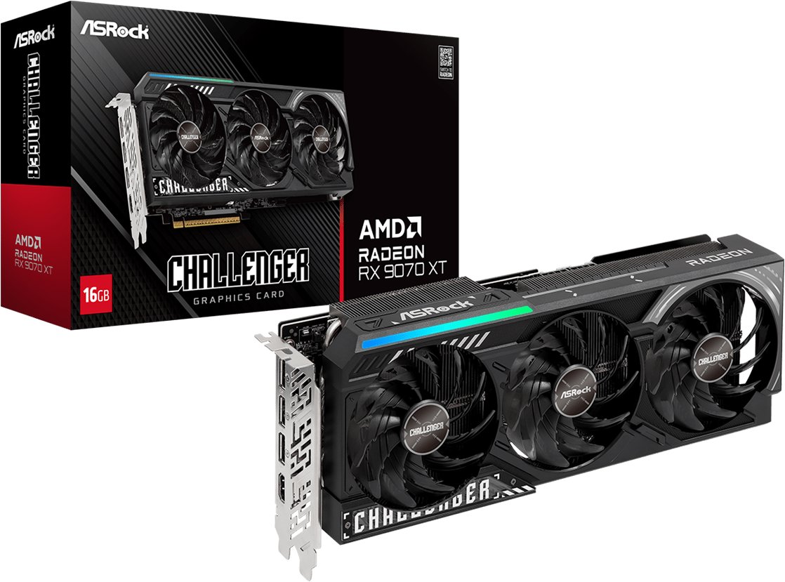 ASROCK Radeon RX 9070 XT Challenger 16G