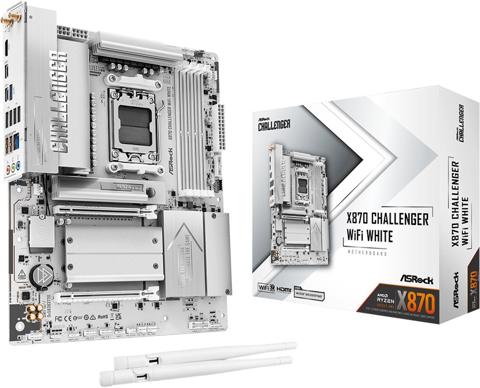 ASROCK X870 Challenger WiFi White