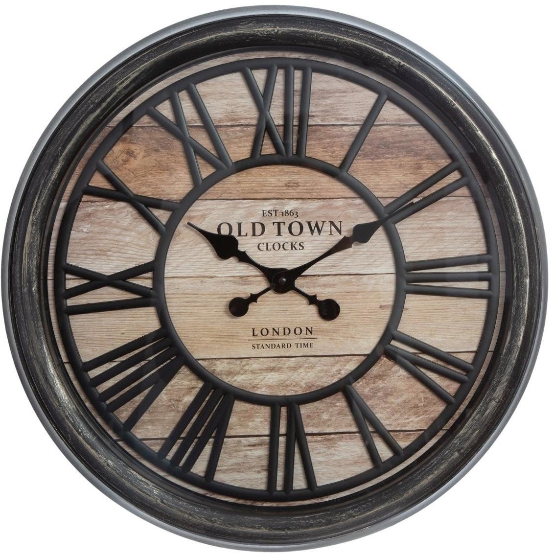 Atmosphera Nástěnné 3D hodiny s římskými číslicemi, 50 cm