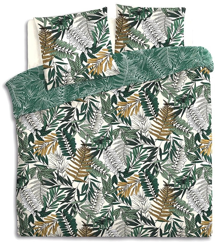 Atmosphera Bavlnená súprava obliečok Tropik listový motív 240 × 220 cm
