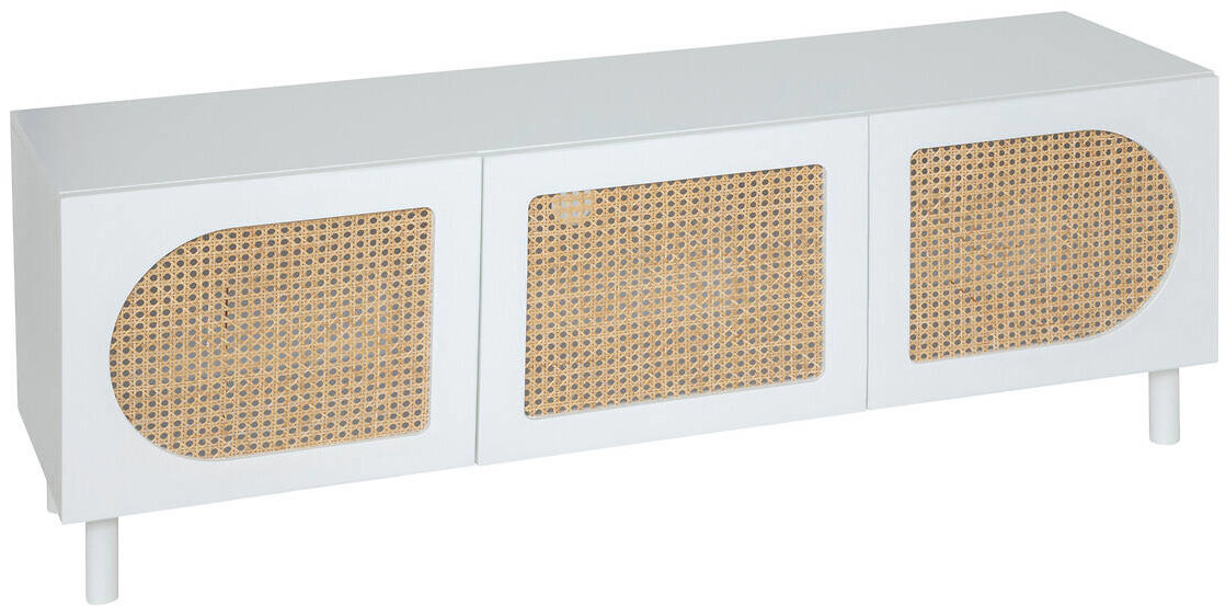 Atmosphera Cabras Biela komoda pod televízor 140 × 41,7 × 50 cm