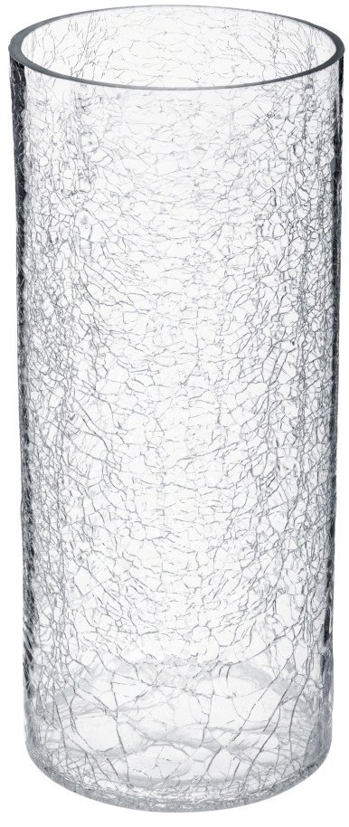 Atmosphera Skleněná váza, motiv praskání, 30 cm