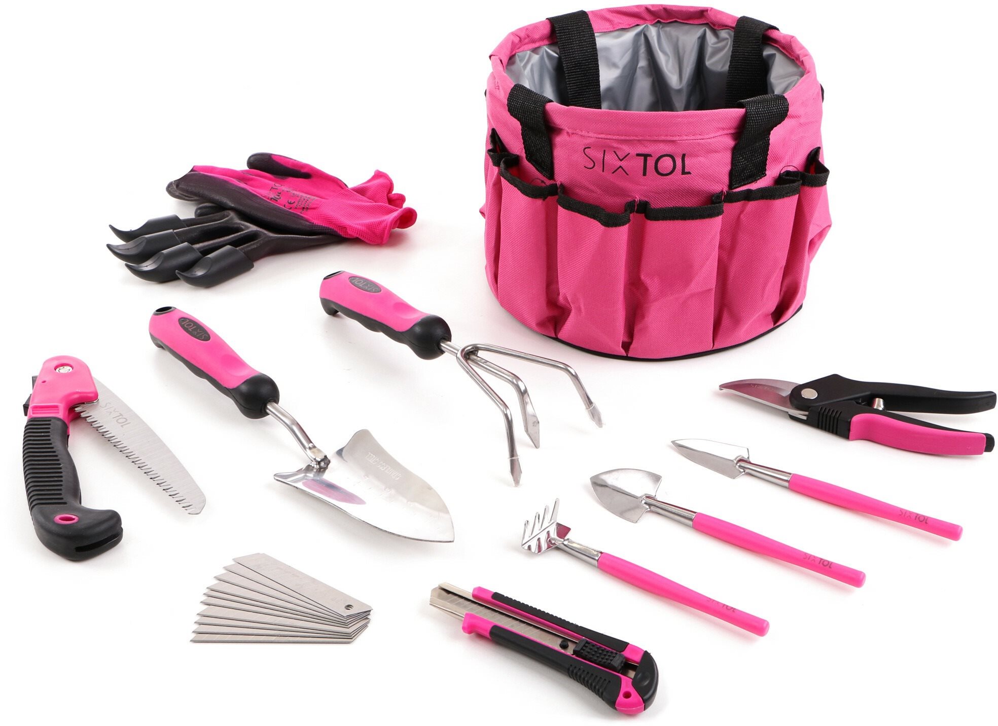 SIXTOL Súprava záhradného náradia GARDEN PINK 10