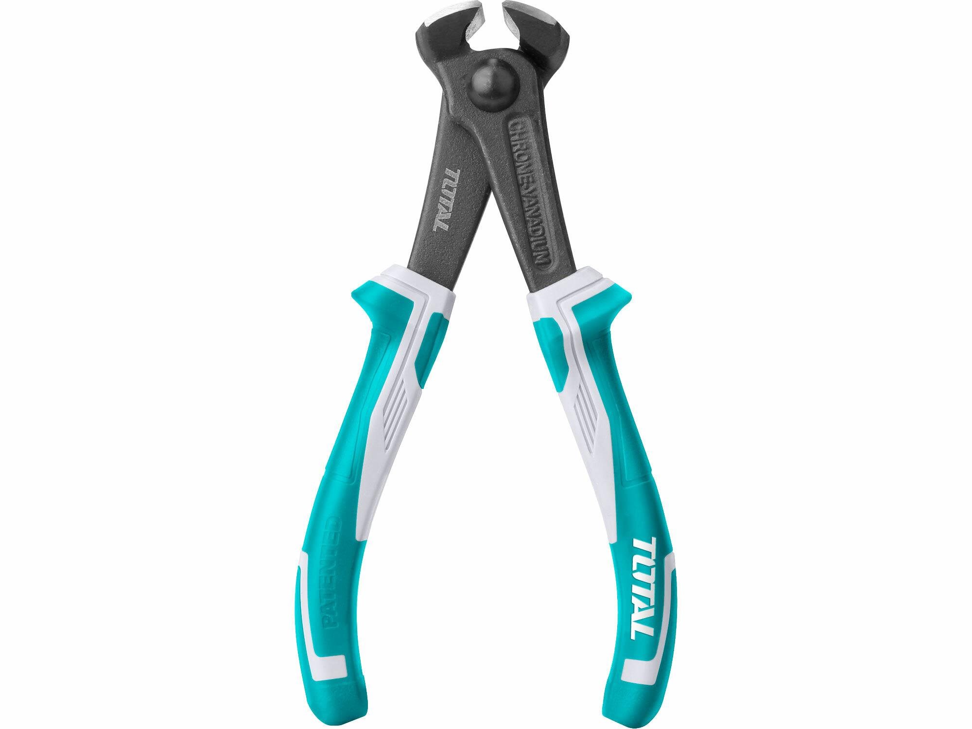 TOTAL-TOOLS Kliešte štiepacie čelné, 160 mm, industrial