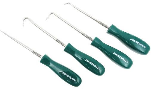 JONNESWAY Sada háčikov a hrotov na vytiahnutie gufier, o-krúžkov