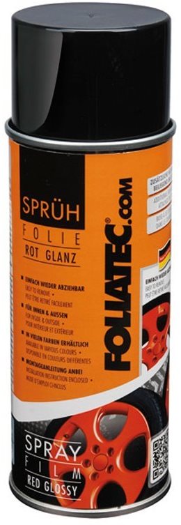 Foliatec v spreji, červená lesklá 2× 400 ml
