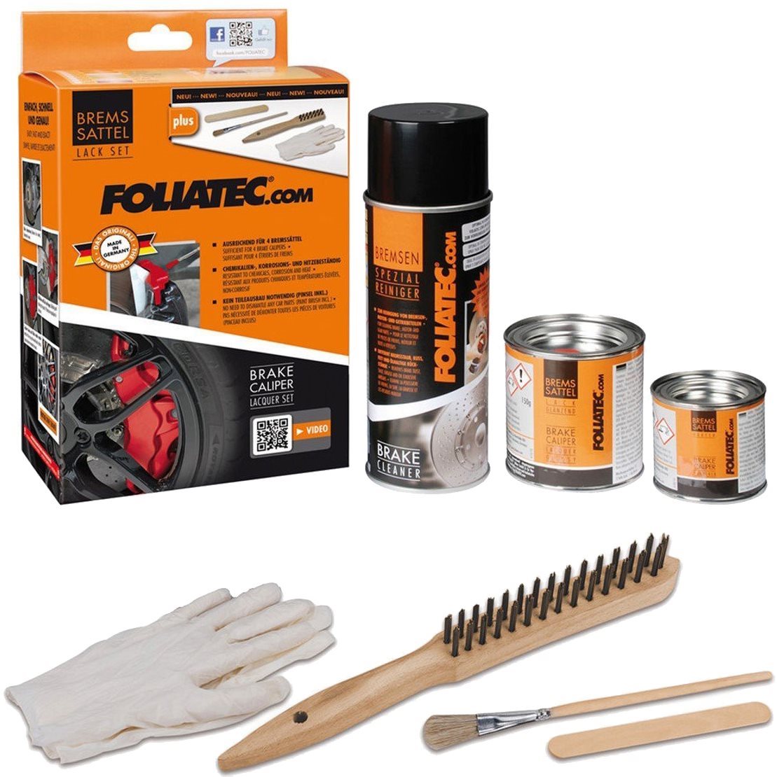 FOLIATEC - farba na brzdy - červená