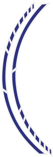 FOLIATEC – samolepiaca linka na obvod bicykla RACING – modrá