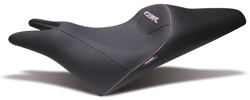SHAD Komfortné sedlo čierne, červené švy pre HONDA CBR 600 F (ABS) 11- (2011–2012)