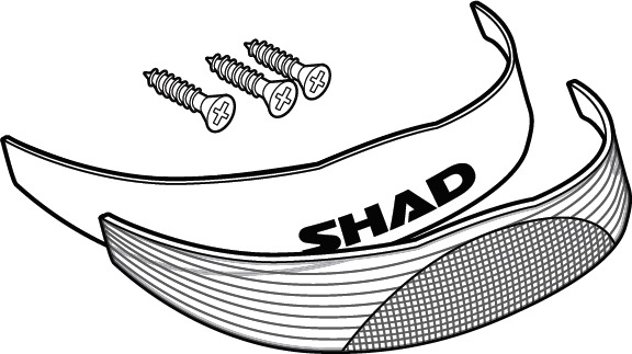 SHAD Reflexné prvky biela na SH29