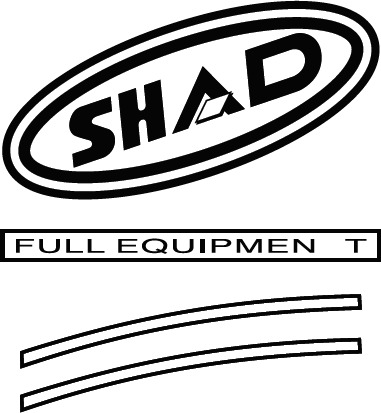 SHAD Samolepky červené pre SH43
