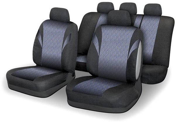 COMPASS Poťahy sedadel sada 9ks POLY farebné AIRBAG
