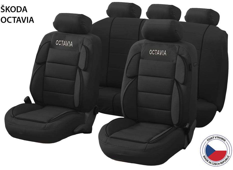 CAPPA autopoťahy Perfetto YL Luxury Škoda Octavia, čierne