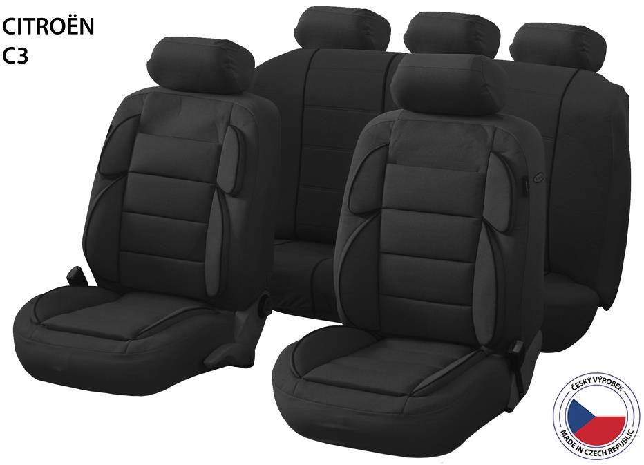 CAPPA autopoťahy Perfetto YL Citroën C3, čierne
