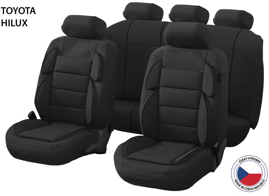 CAPPA autopoťahy Perfetto YL Toyota Hilux, čierne