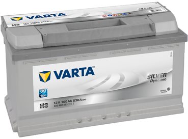 VARTA SILVER Dynamic 100 Ah, 12 V, H3 - UAMK inštalácia do vozidla