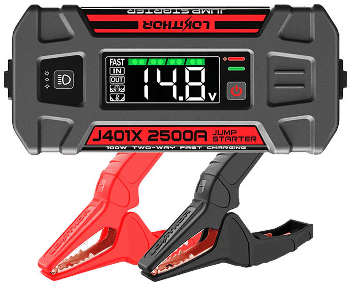LOKITHOR Štartovací zdroj J401X, 12 V, 2500 A, 74 Wh, Štart -40 °C