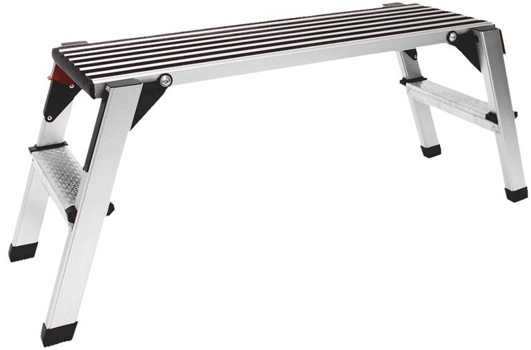 GYS hliníková skladacia plošina so schodíkmi, dĺžka 900 mm