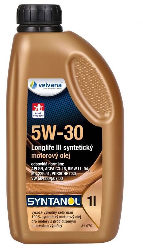 VELVANA Syntanol 5W-30 Longlife, 1 l
