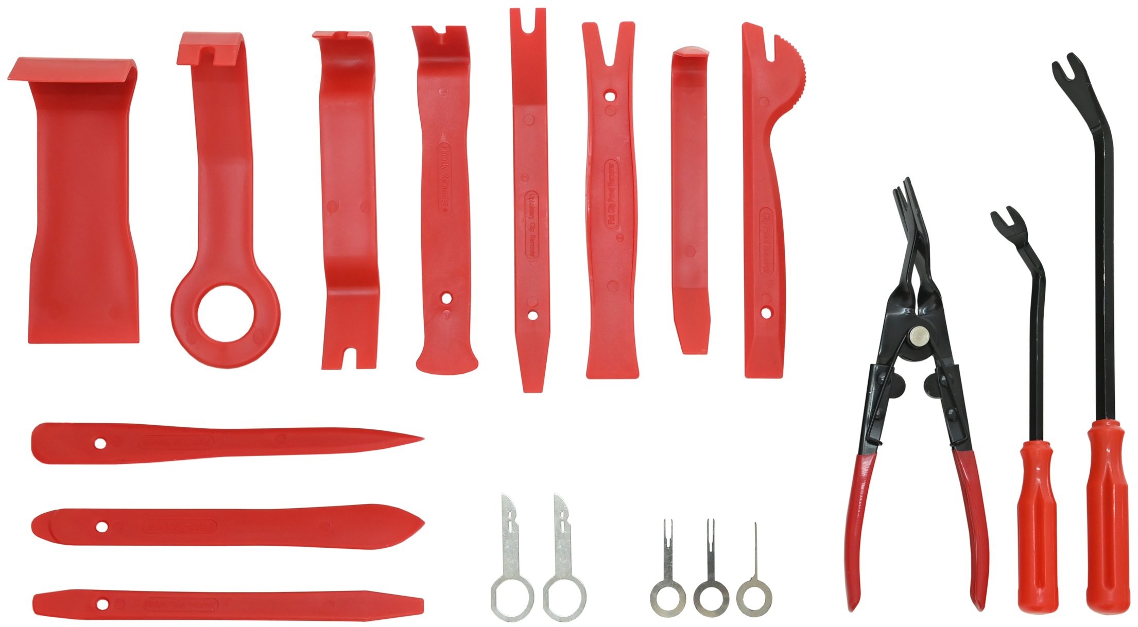 Compass sada náradia na demontáž čalúnenia a autorádií, 19 ks