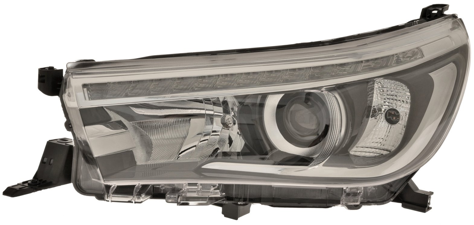 ACI TOYOTA Hilux 16- predné svetlo HB3 + LED (el. ovládané bez motorčeka) čierne L