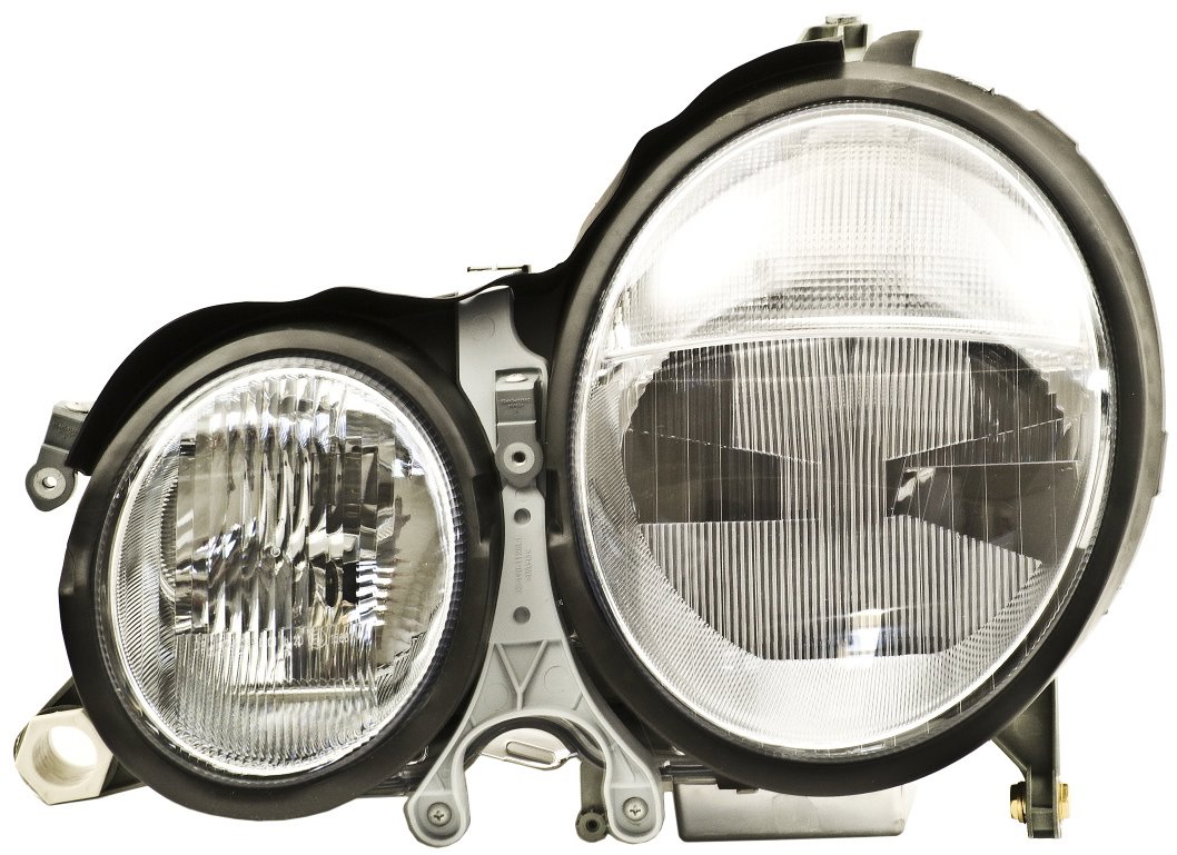 ACI MERCEDES-BENZ W210 „E“ 99-02 predné svetlo XENON D2R + H7 (bez výbojky, jednotky, žiaroviek s motorčekom) (aut. ovládané) L